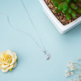 Sterling Silver Moon & Star Symphony Necklace - LIORA - 925 Silver Jewellery