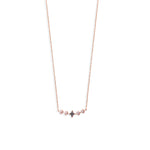 Rose Gold Black Diamond Studded Star Pendant - LIORA - 925 Silver Jewellery