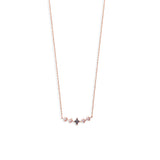 Rose Gold Black Diamond Studded Star Pendant - LIORA - 925 Silver Jewellery