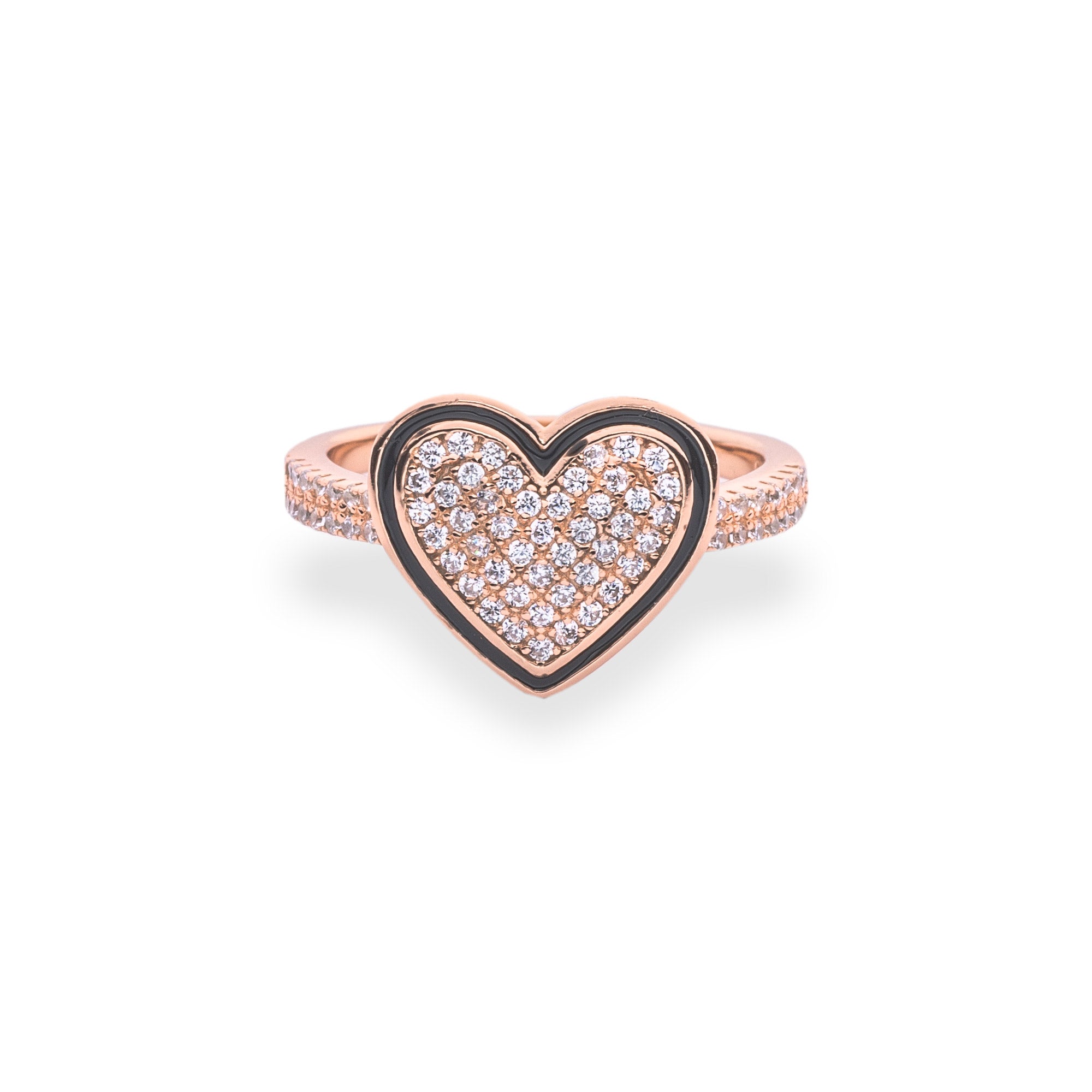 Rose Gold Sparkling Eternal Love Ring - LIORA - 925 Silver Jewellery