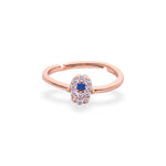 Rose Gold Hamsa Evil Eye Ring - LIORA - 925 Silver Jewellery