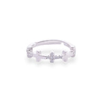 Sparkling Silver Cross Ring - LIORA - 925 Silver Jewellery