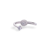 Sparkling Diamond Ball Ring - LIORA - 925 Silver Jewellery