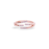 Rose Gold Glimmering Diamond Ring - LIORA - 925 Silver Jewellery