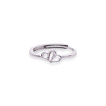 Silver Minimal Flower Ring - LIORA - 925 Silver Jewellery