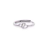 Silver Minimal Flower Ring - LIORA - 925 Silver Jewellery