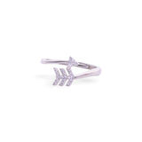 Arrow Spark Diamond Ring - LIORA - 925 Silver Jewellery