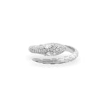 Silver Glittering Snake Ring - LIORA - 925 Silver Jewellery