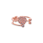 Rose Gold Aquatic Glimmer Turtle Ring - LIORA - 925 Silver Jewellery