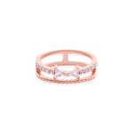 Rose Gold Graceful Layers Bow Ring - LIORA - 925 Silver Jewellery