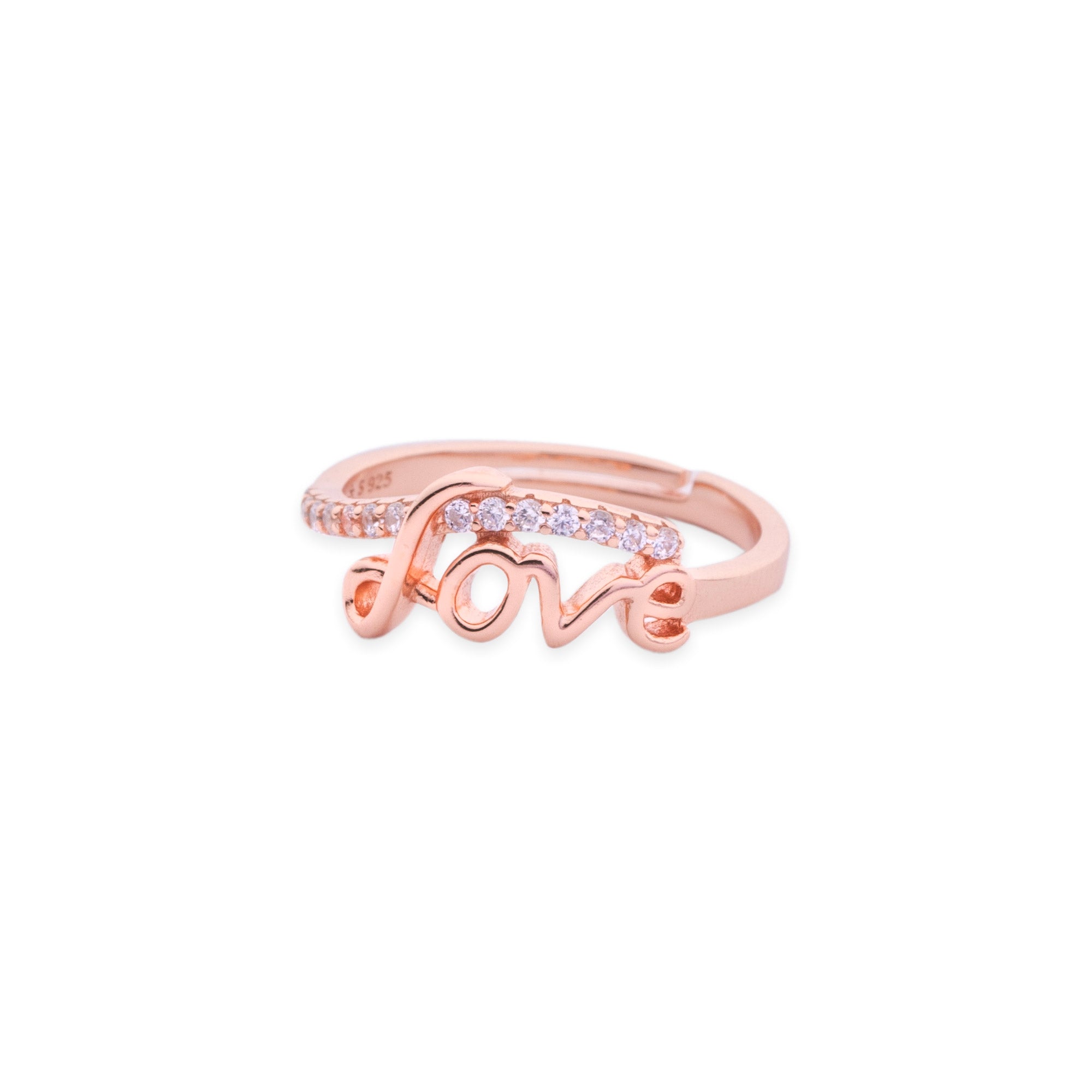 Rose Gold Love Ring - LIORA - 925 Silver Jewellery