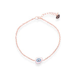 Rose Gold Evil Eye Bracelet - LIORA - 925 Silver Jewellery