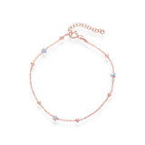 Star Shaped Evil Eye Bracelet With Link Chain - LIORA - 925 Silver Jewellery