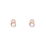 Rose Gold Twin Ring Studs - LIORA - 925 Silver Jewellery