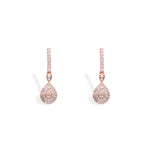 Rose Gold Droplet Earrings - LIORA - 925 Silver Jewellery