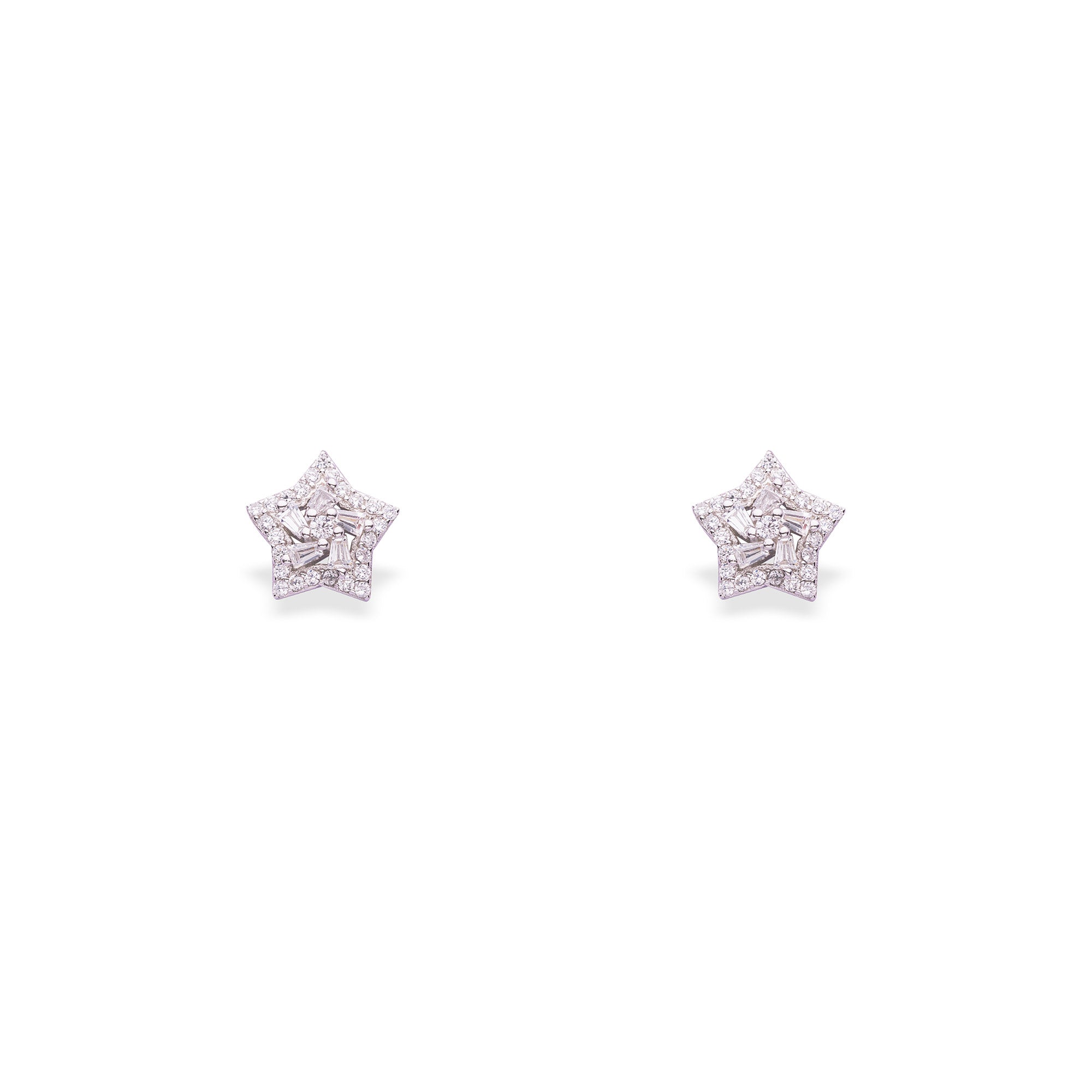 Sparkling Star Studs - LIORA - 925 Silver Jewellery