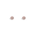 Rose Gold Circular Flower Studs - LIORA - 925 Silver Jewellery