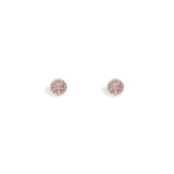 Rose Gold Circular Flower Studs - LIORA - 925 Silver Jewellery