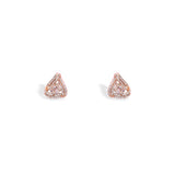 Rose Gold Triangular Studs - LIORA - 925 Silver Jewellery