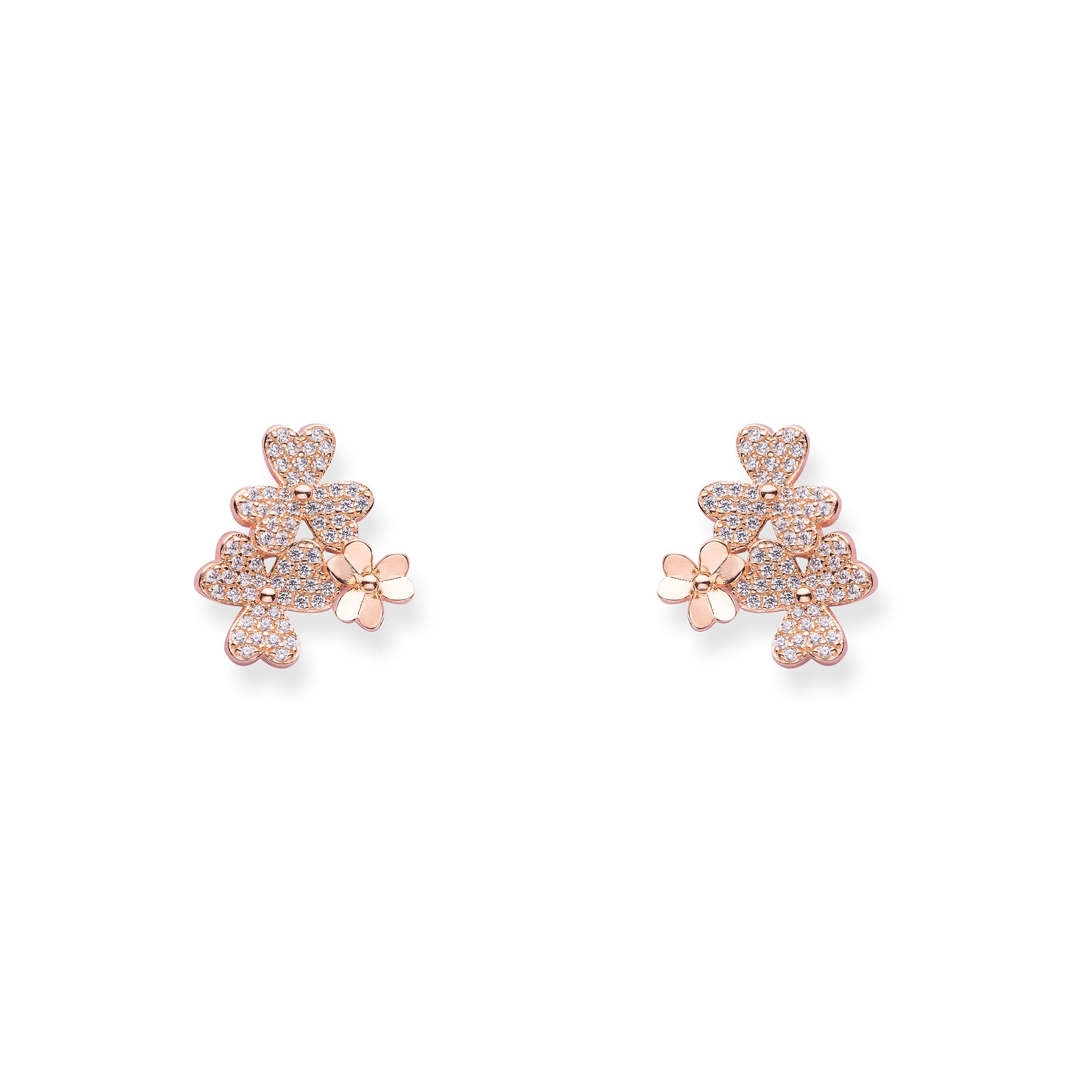 Triple Flower Earring - LIORA - 925 Silver Jewellery