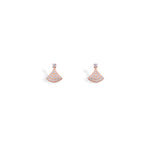 Sparkling Rose Gold Drop Earrings - LIORA - 925 Silver Jewellery