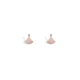 Sparkling Rose Gold Drop Earrings - LIORA - 925 Silver Jewellery