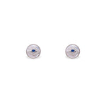 Silver Evil Eye Studs - LIORA - 925 Silver Jewellery