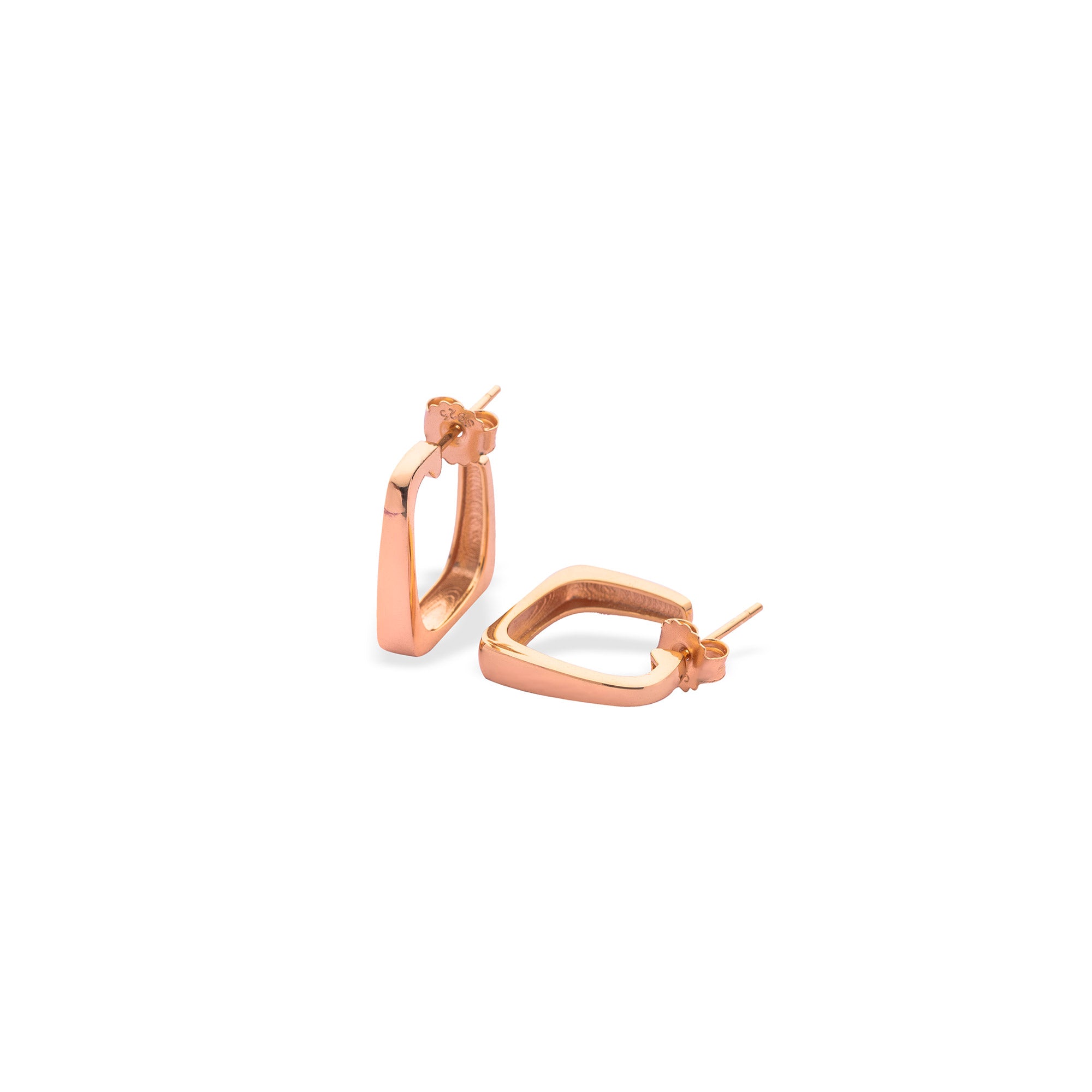 Square Hoops - LIORA - 925 Silver Jewellery