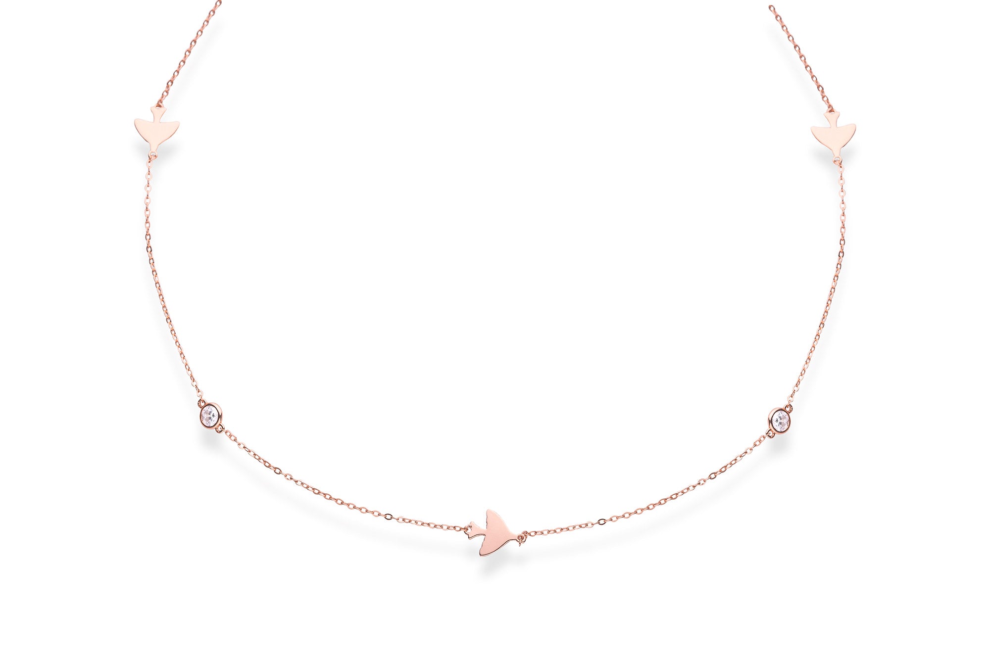 Bird All Around Necklace - LIORA - 925 Silver Jewellery