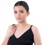 Double Layered Dual Pearl Necklace With Box Chain - LIORA - 925 Silver Jewellery