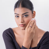 Sparkling Rose Gold Ring - LIORA - 925 Silver Jewellery