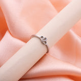 Silver Minimal Flower Ring - LIORA - 925 Silver Jewellery