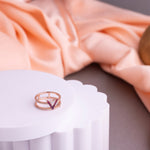 Sparkling Rose Gold Ring - LIORA - 925 Silver Jewellery