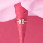 Twin Sparkling Bar Ring - LIORA - 925 Silver Jewellery