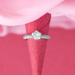 Silver Solitaire Diamond Ring - LIORA - 925 Silver Jewellery