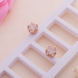 Rose Gold Crown Studs - LIORA - 925 Silver Jewellery