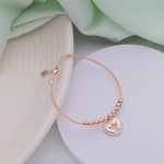 Angel Charms Rose Gold Bracelet - LIORA - 925 Silver Jewellery