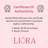 Sterling Silver Rose Gold Om Bracelet - LIORA - 925 Silver Jewellery