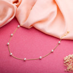 Gold Plated Layered Pearl Necklace - LIORA - 925 Silver Jewellery