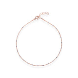 Dual Tone Harmony Anklet - LIORA - 925 Silver Jewellery