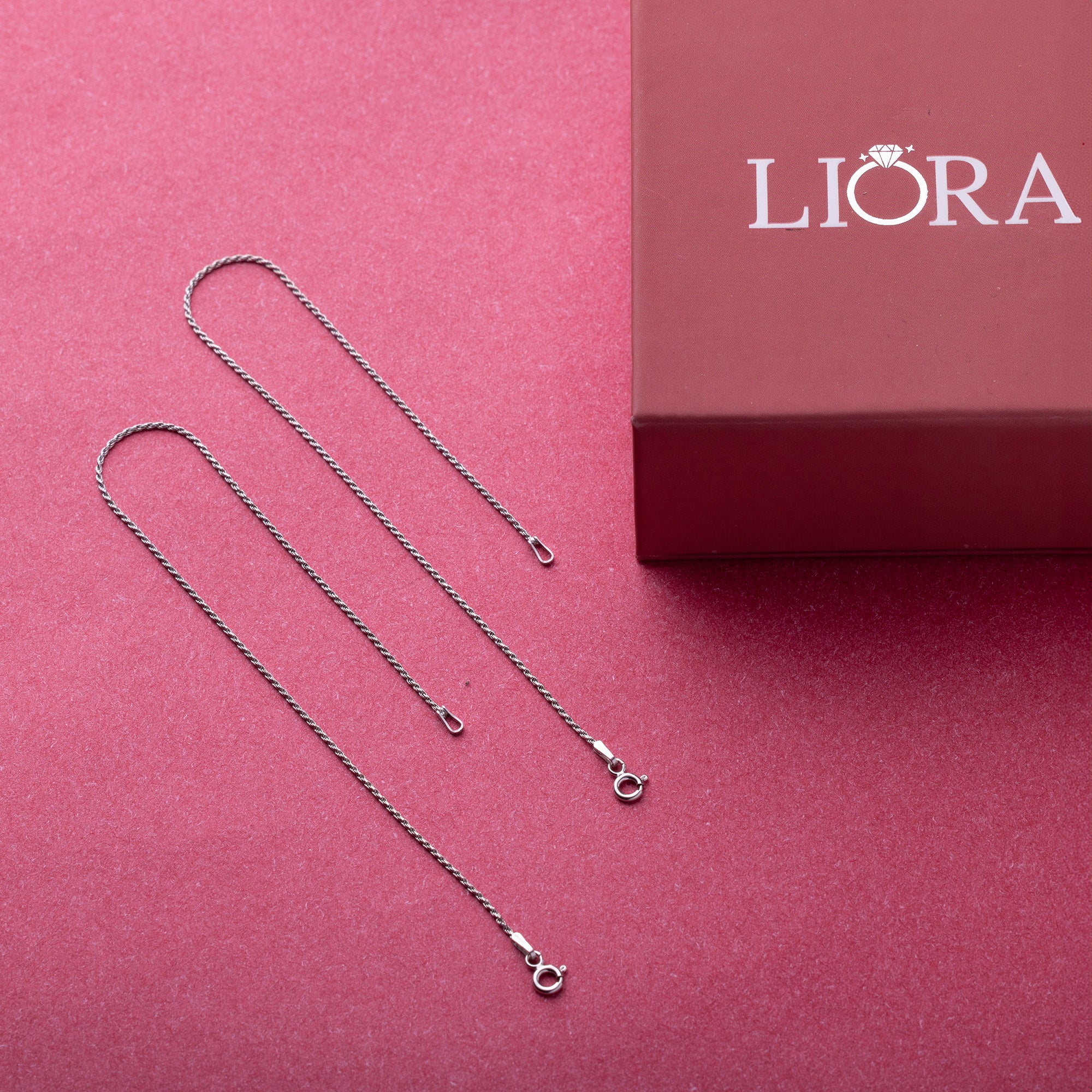 Silver Twisted Anklet - LIORA - 925 Silver Jewellery