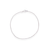 Silver Twisted Anklet - LIORA - 925 Silver Jewellery