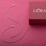 Twisted Dual Tone Anklet - LIORA - 925 Silver Jewellery