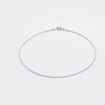 Flat Sterling Silver Anklet - LIORA - 925 Silver Jewellery