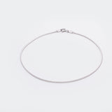 Flat Sterling Silver Anklet - LIORA - 925 Silver Jewellery