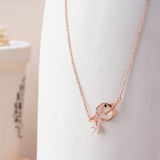 Sterling Silver Rose Gold Plated Celestial Cosmos Necklace - LIORA - 925 Silver Jewellery