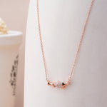 Rose Gold Valentine Heart Bottle Necklace - LIORA - 925 Silver Jewellery