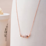 Rose Gold Valentine Heart Bottle Necklace - LIORA - 925 Silver Jewellery