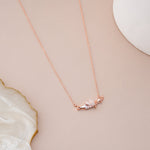 Rose Gold Valentine Heart Bottle Necklace - LIORA - 925 Silver Jewellery