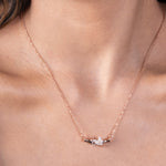 Rose Gold Valentine Heart Bottle Necklace - LIORA - 925 Silver Jewellery